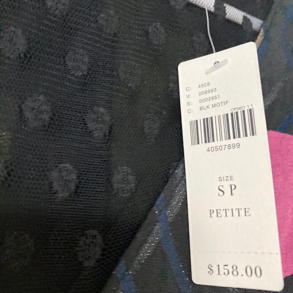 NWT Maeve anthropologie petite xs black motif circles sleeveless dress. - Picture 5 of 13